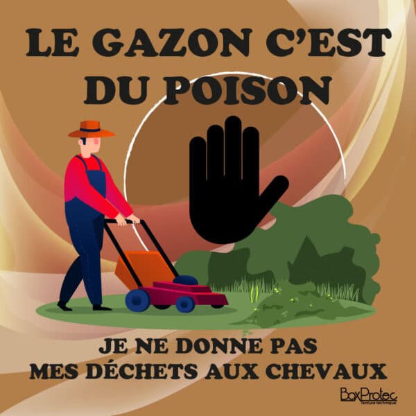 Panneau "Gazon c'est du poison"