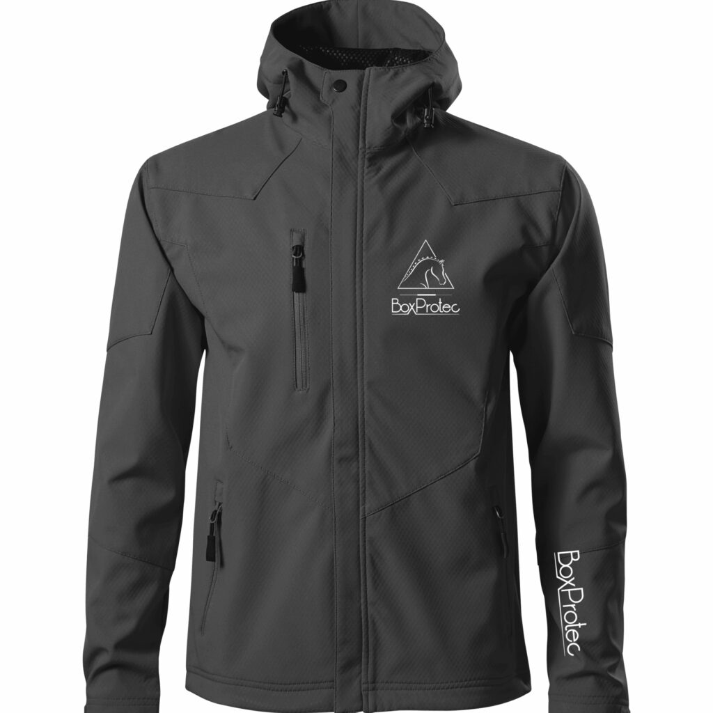 Blouson Softshell BoxProtec - Homme - Gris