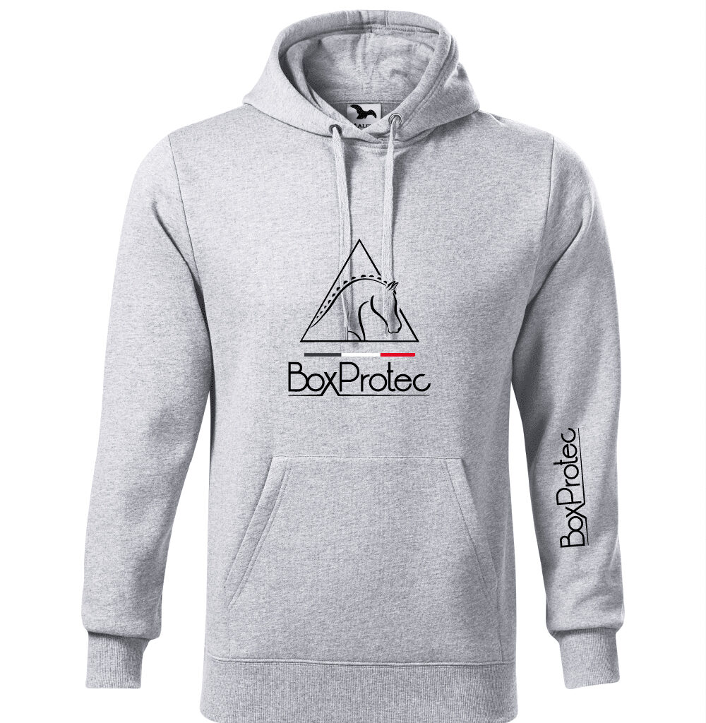 Sweat à capuche BoxProtec - Homme - Gris