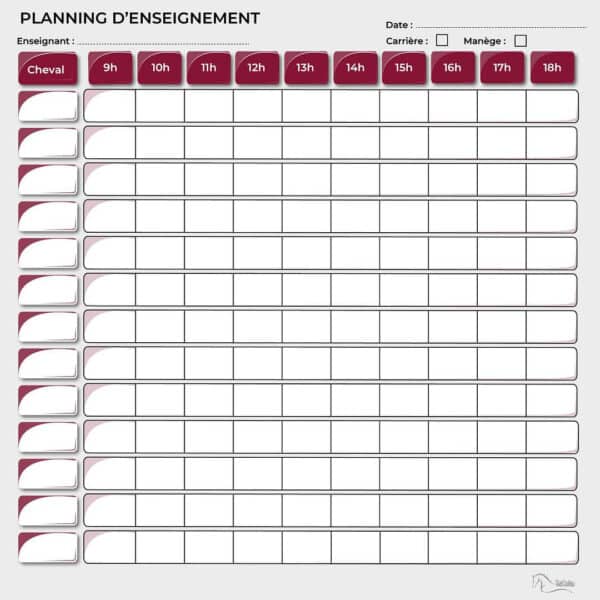 Planning d'enseignement journalier - Bordeaux Planning d'enseignement journalier - Bordeaux