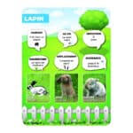 Panneaux pédagogiques animaux de la ferme - lapin