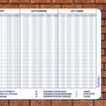 Planning d'insemination 400 x 100 cm