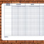 Planning d'insemination 400 x 100 cm