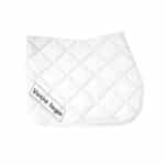 Tapis de selle personnalisé – Blanc - Broderie