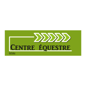 Flèche "Centre Équestre" - vert - droite
