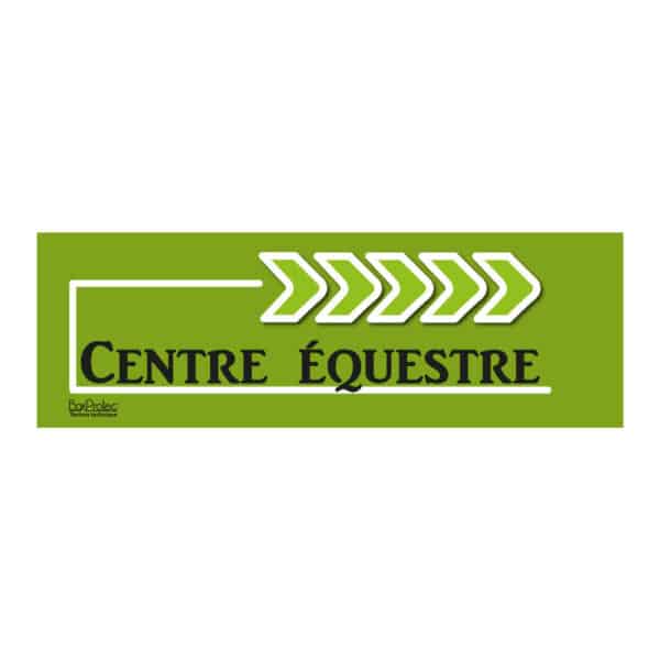 Flèche "Centre Équestre" - vert - droite