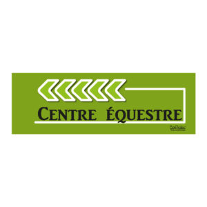 Flèche "Centre Équestre" - vert - gauche