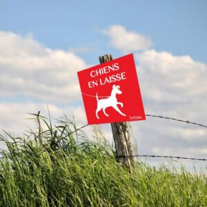Panneau "Chiens en laisse"