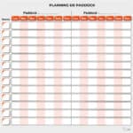 Planning de paddock - Orange