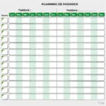 Planning de paddock - Vert