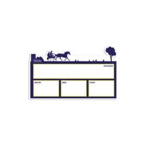 Plaque de ration - Attelage - Bleu