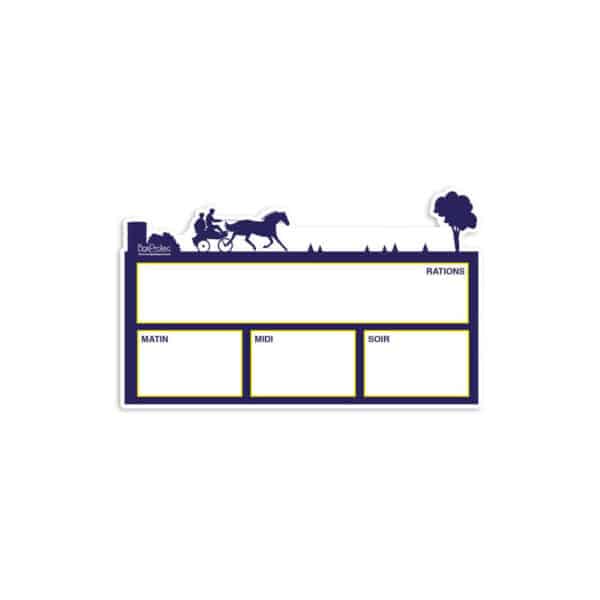 Plaque de ration - Attelage - Bleu Plaque de ration - Attelage - Bleu