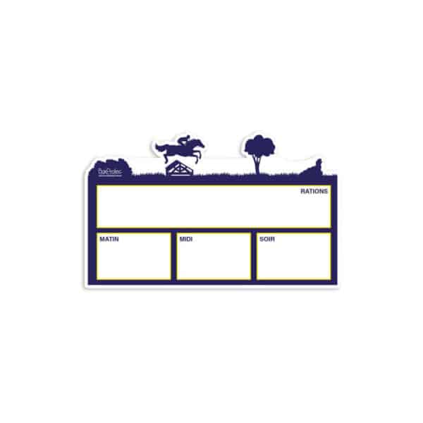 Plaque de ration - CCE - Bleu Plaque de ration - CCE - Bleu