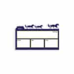 Plaque de ration - Course - Bleu