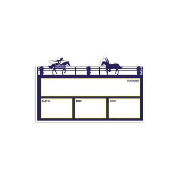 Plaque de ration - Voltige - Bleu Plaque de ration - Voltige - Bleu