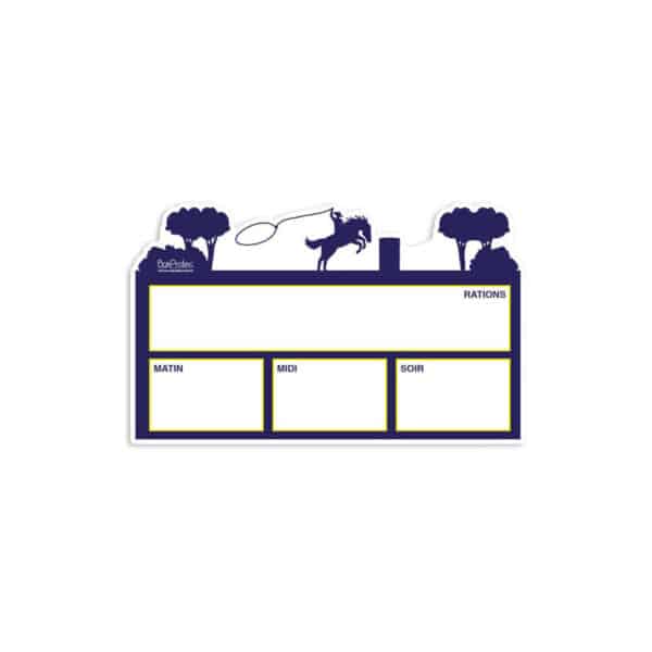 Plaque de ration - Western - Bleu Plaque de ration - Western - Bleu