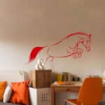 Stickers mural cheval 15