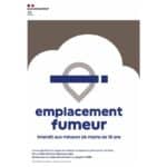 Panneau "Emplacement fumeur"