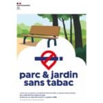 Panneau "Parc & jardin sans tabac"